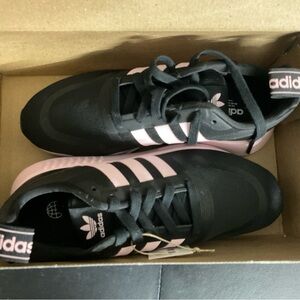Adidas Black and Pink Sneakers
